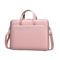 Laptop Sleeve Bag For Macbook Air Pro 16 Pouch 13.3 14 15.6 Inch HP Huawei Lenovo Dell Notebook Case Shoulder Briefcases For 13.3-14.1 Inch beige