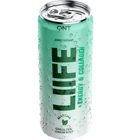 QNT Liife Energy & Collagen, Green Tea, Lemon Mint, 250 ml