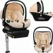 Lionelo kūdikių automobilinė kėdutė Astrid i-Size su ISOFIX baze, 40–87 cm, LO-ASTRID I-SIZE SET BEIGE SAND