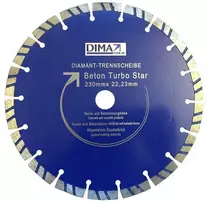 Pjovimo diskas Cedima Beton Turbo Star, 230 mm x 22 mm x 2.4 mm