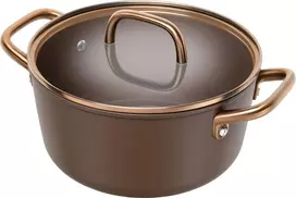 Zwilling ZWILLING Milano Stock Puodas with Glass Lid 24 cm, Brown