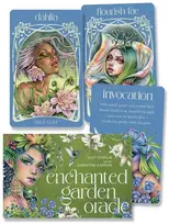 KNYGA Blue Angel Mėlyna Angel Orakulo kortų kaladė - Mėlyna Angel Enchanted Garden 44 kortų rinkinys