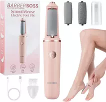 BARBERBOSS elektrinis pėdų šveitiklis su keičiamais voleliais ir LED apšvietimu QR-5102