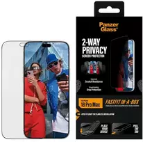 Panzer Glass PanzerGlass dvipusė privatumo 17/18 pro Max Ultra Wide FastFit dėžutė