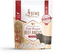 BEMO Cold Pressed jautiena Angus Mono - sausa šunų dieta - 3kg