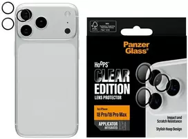 Panzer Glass PanzerGlass Hoops permatomas fotoaparato objektyvų apsauginis dangtelis – objektyvų gaubtai iPhone 18 Pro/18 Pro Max, skaidrus (PG69250)