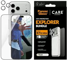 Panzer Glass CARE by PanzerGlass Flagship 3-in-1 apsaugos rinkinys (dėklas + ekrano stiklas + kameros lęšis) iPhone 18 Pro Max