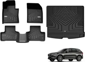 3W automobiliniai kilimėliai su bagažinės kilimėliu Volvo XC60 2018–2025, 3W-Volvo XC60