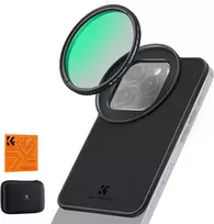 K&F CONCEPT magnetinis CPL poliarizacinis filtras 67 mm su 6,7 colių telefono adapteriu FA201