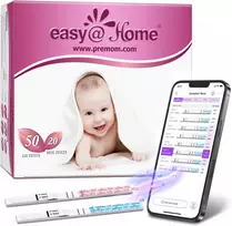 Easy@Home ovuliacijos ir nėštumo testų juostelės, 50 LH ir 20 hCG, EZ-WS5020