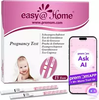 Easy@Home nėštumo testų juostelės, 15 vnt., hCG 10 mIU/ml, 15hCG
