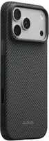 PITAKA Summa dėklas, skirtas iPhone 18 Pro Max / 17 Pro Max, juodas-pilkas