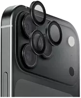 UNIQ Optix AluGuard (DX2) fotoaparato objektyvo apsauga, skirta iPhone 18 Pro / iPhone 18 Pro Max, juoda