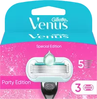 Gillette Venus Party Edition Skustuvo Keičiamos Galvutės, 3 vnt.