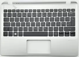 Acer V5-122P/V5-132P Klaviatūra (UK-ENGLISH) WIN8 NBL & Upper Cover (Sidabrinis)