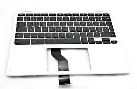 Acer CB5-132T Klaviatūra (FRENCH) & Upper Cover (Baltas)