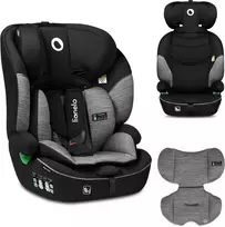 Lionelo vaikiška automobilinė kėdutė Levi i-Size 76–150 cm, R129, LOLEVI ISIZE Juodas Pilkas