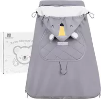 bebear žieminis universalus uždangalas kūdikio nešioklei su gobtuvu Pilkas Koalas P02