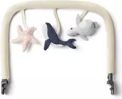 Ergobaby žaislų lankas Evolve 3 viename gultukui Ocean Wonders Kreminis EVLBNCTBOCNWNDCRM