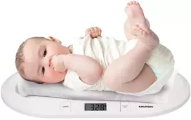 Grundig skaitmeninės kūdikių svarstyklės su LCD ekranu, iki 20 kg, 10 g tikslumas, 06978
