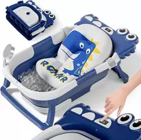 SUPERBE BEBE sulankstoma kūdikio vonelė su termometru ir pagalve SB-2508