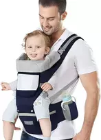 Azeekoom ergonominė kūdikio nešioklė su klubine sėdyne, medvilninė, 0–48 mėn., HU-XI-173