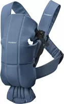 BabyBjörn kūdikių nešioklė Mini, austa, 3,2–11 kg, vintažinės indigo spalvos, 21174