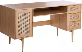 Beliani RAFFRA rašomasis stalas, 140 × 60 cm, šviesiai rudas