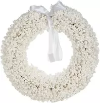 Beliani Kalėdinis vainikas ARESJON, 40 cm, baltas