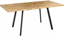 Beliani Išskleidžiamas valgomojo stalas HARLOW, rudas, 140/180 × 90 cm