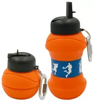 Sulankstoma silikoninė gertuvė-krepšinio kamuolys, 550 ml