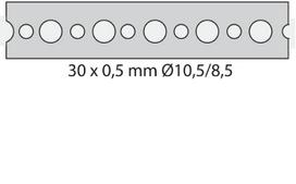 Montavimo juosta ESSVE, 11,5 x 0,7 mm, nerūdijantis plienas, 10 m