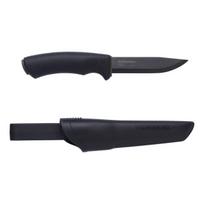 Morakniv Bushcraft BlackBlade™ peilis – 3,2 mm anglinio plieno geležtė, DLC danga, juodos spalvos, mažmeninė pakuotė
