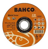 Abrazyvinis metalo ir nerūdijančio plieno pjovimo diskas Bahco A60R INOX+Fe T41 125x1.0x22.23mm