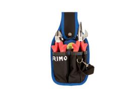 Electricians tools set 1000V 7 pcs in pouch (side cutting and combination pliers, adjustable wrench, measuring tape, knife, screwdrivers 2pcs)