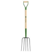 John Deere sodo šakes su 5 virbais ir mediniu kotu 125cm