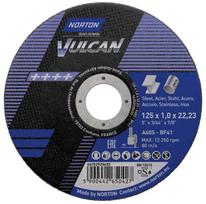 Abrazyvinis metalo/nerūdijančio plieno pjovimo diskas Norton VULCAN A60S-125X1.0X22.2-T41 -VULCAN