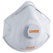 Respiratorius Uvex Silv-Air Classic 2210 FFP2, puodelio tipo su vožtuvu, baltas, 3 vnt mažmeninėje pakuotėje