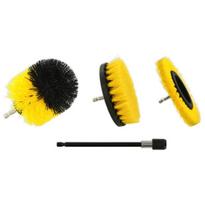 Tivoly Drill Brush Set, 3-pc: Flat, Narrow & Round + 150mm Extension