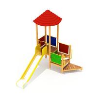 Medinė vaikų žaidimų aikštelė Model 5-A