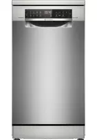Laisvai pastatoma siaura indaplovė Bosch Serie 6 SPS6EMI21E — 45 cm, 10 komplektų, 8 programų, energijos klasė B