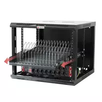 Techninė lentyna Techly I-CABINET-TRAY14BK Juoda 4U 19 colių