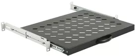 LOGON RAS605BL juoda 19 colių lentyna stovo, 30 kg
