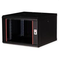 Sieninis 19 colių stelažas ROLINE Pro 7U 600x600 mm, juodas, su raktu, IP20