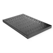 Rack lentyna ROLINE 19 inch 1U reguliuojama 700mm 50kg juoda