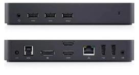 DELL D6000 USB 3.2 Gen 1 (3.1 Gen 1) Type-C juoda dokovimo stotelė