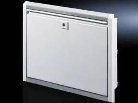 Sieninis spintos korpusas Rittal SZ 2379.600 — 8U stovas, baltas, aliuminis/plienas, 482,6×126×355 mm