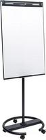 Mobilus flipchartas su apvaliu pagrindu Legamaster SKETCH EASY — plieninis, 5 ratukai, 720×600 mm