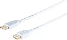 USB ilginimo laidas ShiverPeaks 77122-W High Speed USB 2.0 A kištukas į A lizdą