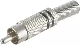 Cinch (RCA) jungtis ShiverPeaks 6 mm metal 52000-S